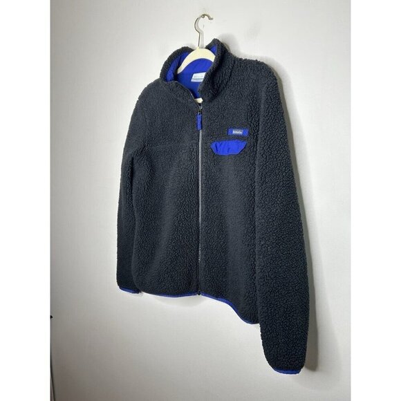 Columbia Womens Fleece Full Zip Black Long Sleeve Jacket Size Large - Picture 2 of 9